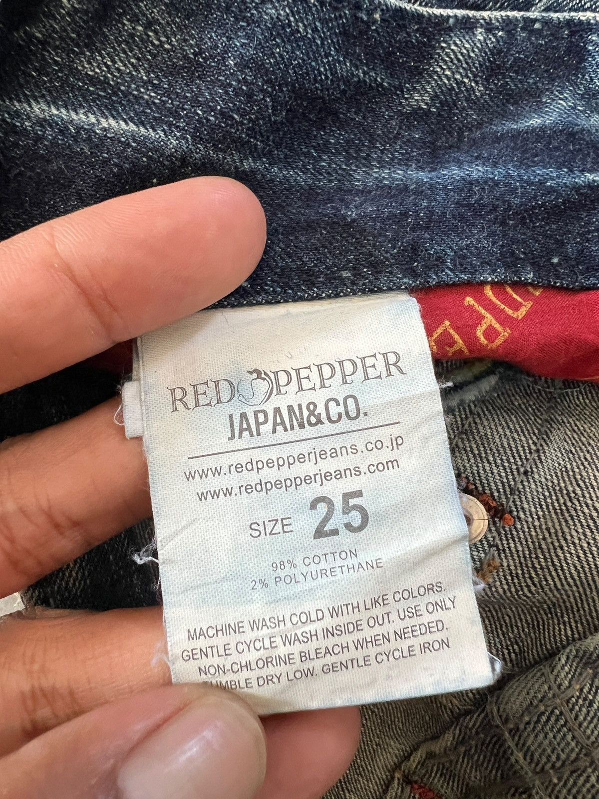 Japanese Brand Y2K Red Pepper Embroidery Flare Denim Size US 29 - 13 Thumbnail