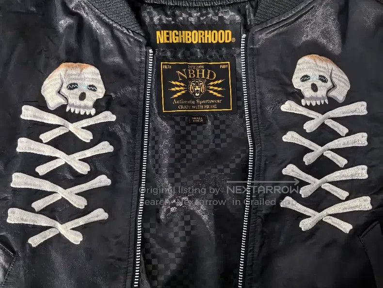 Neighborhood Neighborhood Embroidered Skull Baseball Jacket Size US S / EU 44-46 / 1 - 5 Thumbnail