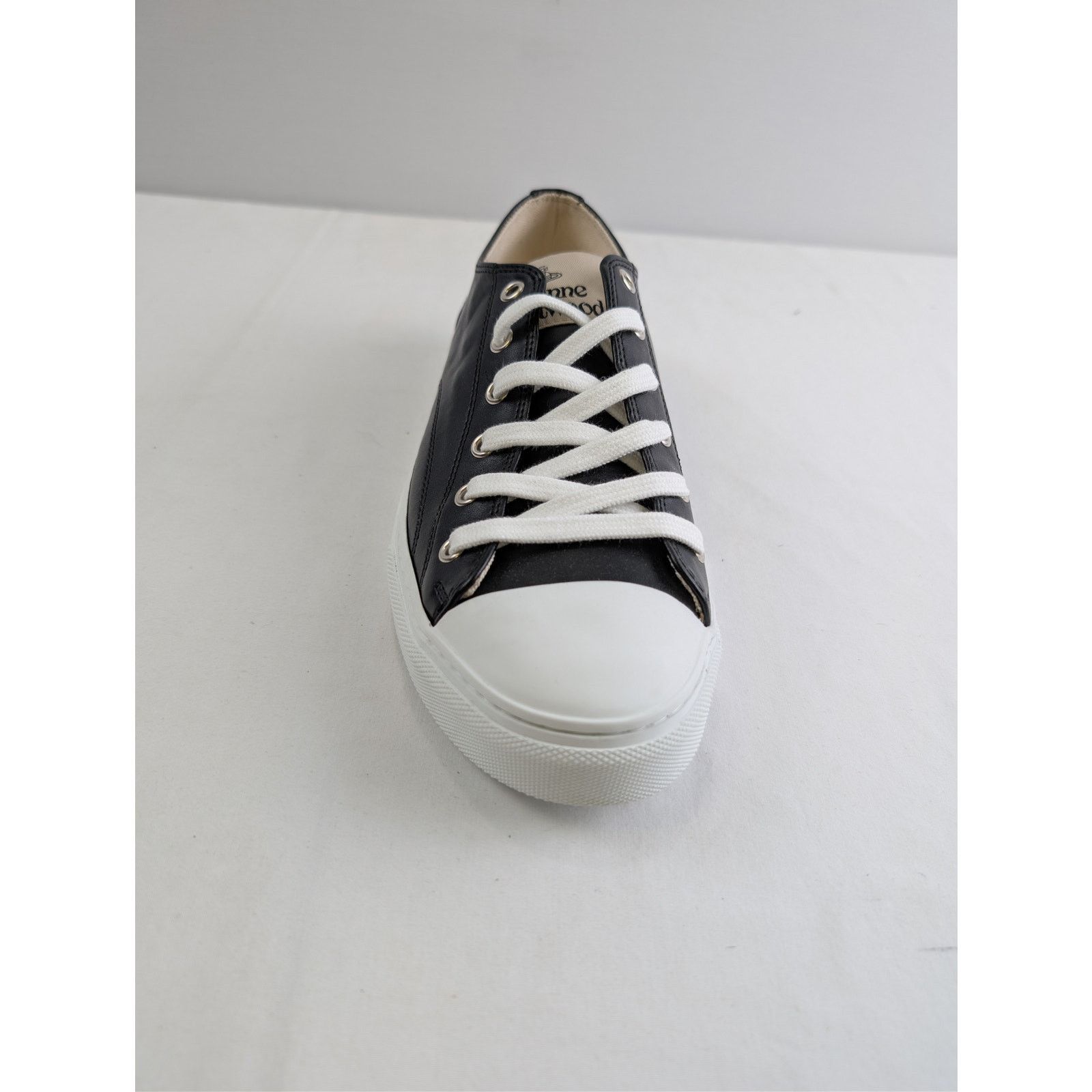 Vivienne Westwood o1rshd1 Plimsoll High Top Eco Leather Sneakers in Black Size US 10 / EU 43 - 15 Thumbnail
