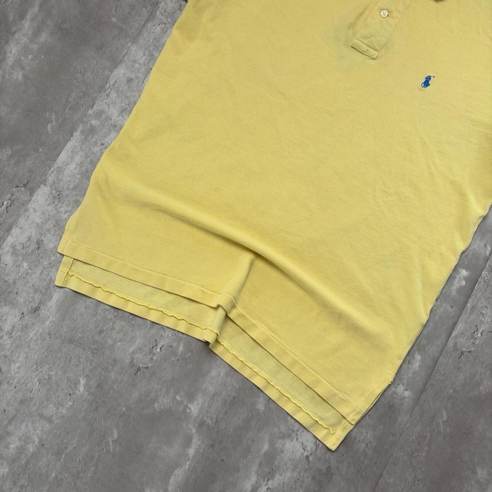 Polo Ralph Lauren Vintage 90’s Yellow Polo Ralph Lauren Skater Polo Shirt Size US M / EU 48-50 / 2 - 3 Thumbnail