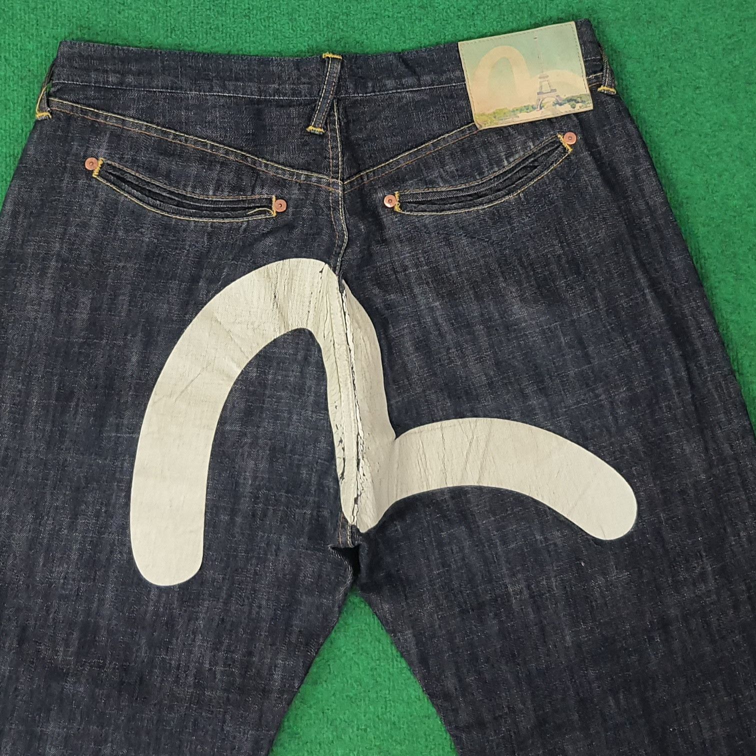 Evisu Vintage Evisu Paris Selvedge Japan Brand Jeans C258N30 Size US 37 - 2 Thumbnail
