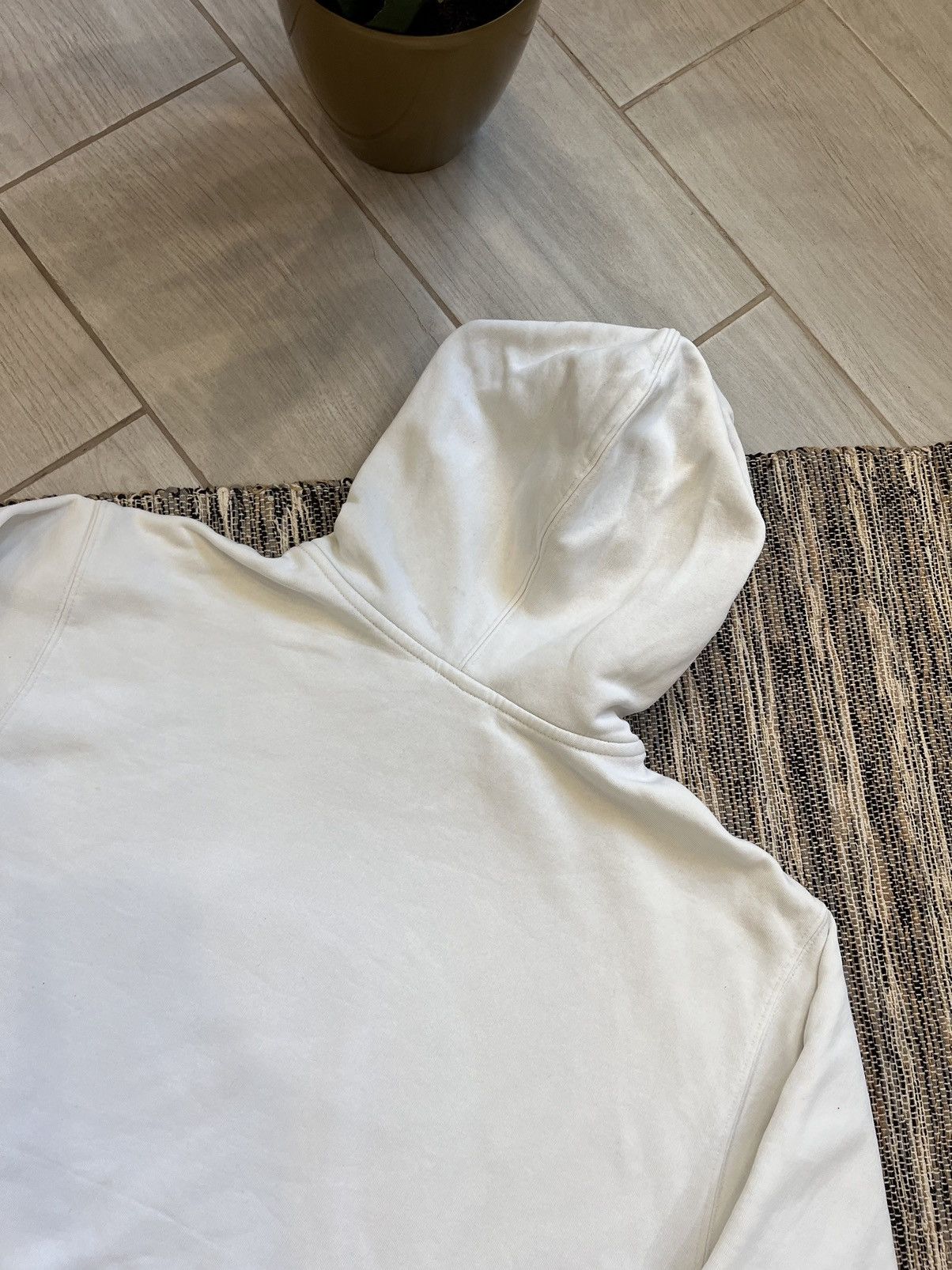 Nike × Vintage Vintage Nike hoodie white sweatshirt minimalistic Size US L / EU 52-54 / 3 - 10 Thumbnail
