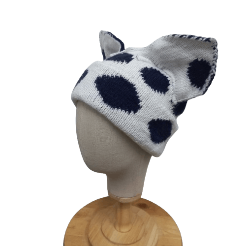Japanese Brand 💥 Harajuku style polkadot davil horn beanie hat Size ONE SIZE - 1 Thumbnail