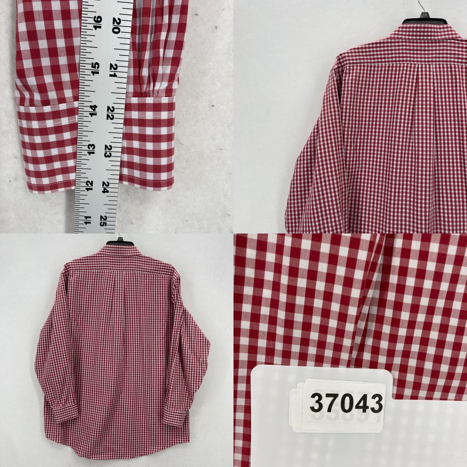 Brooks Brothers Brooks Brothers 1818 Madison Button Up Shirt Mens 17.5-34 Red Check Plaid Supima Size US XXL / EU 58 / 5 - 8 Thumbnail