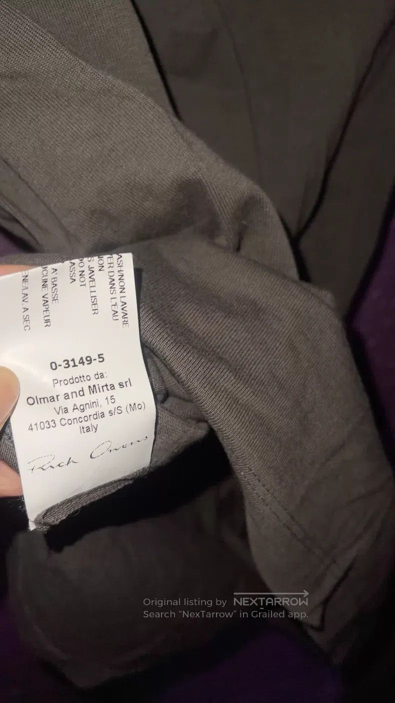 Rick Owens Rick Owens Gray Pile-Neck Long Top Undershirt long sleeves Size US XS / EU 42 / 0 - 6 Thumbnail