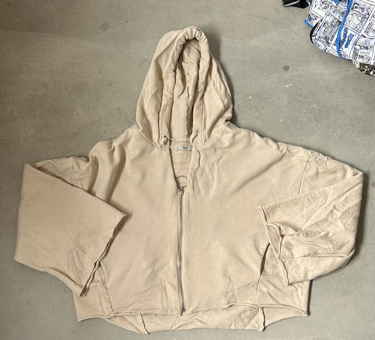 Japanese Brand MYSTIC CROPPED AVANT MIDZIPPER HOODIE Size US L / EU 52-54 / 3 - 1 Thumbnail