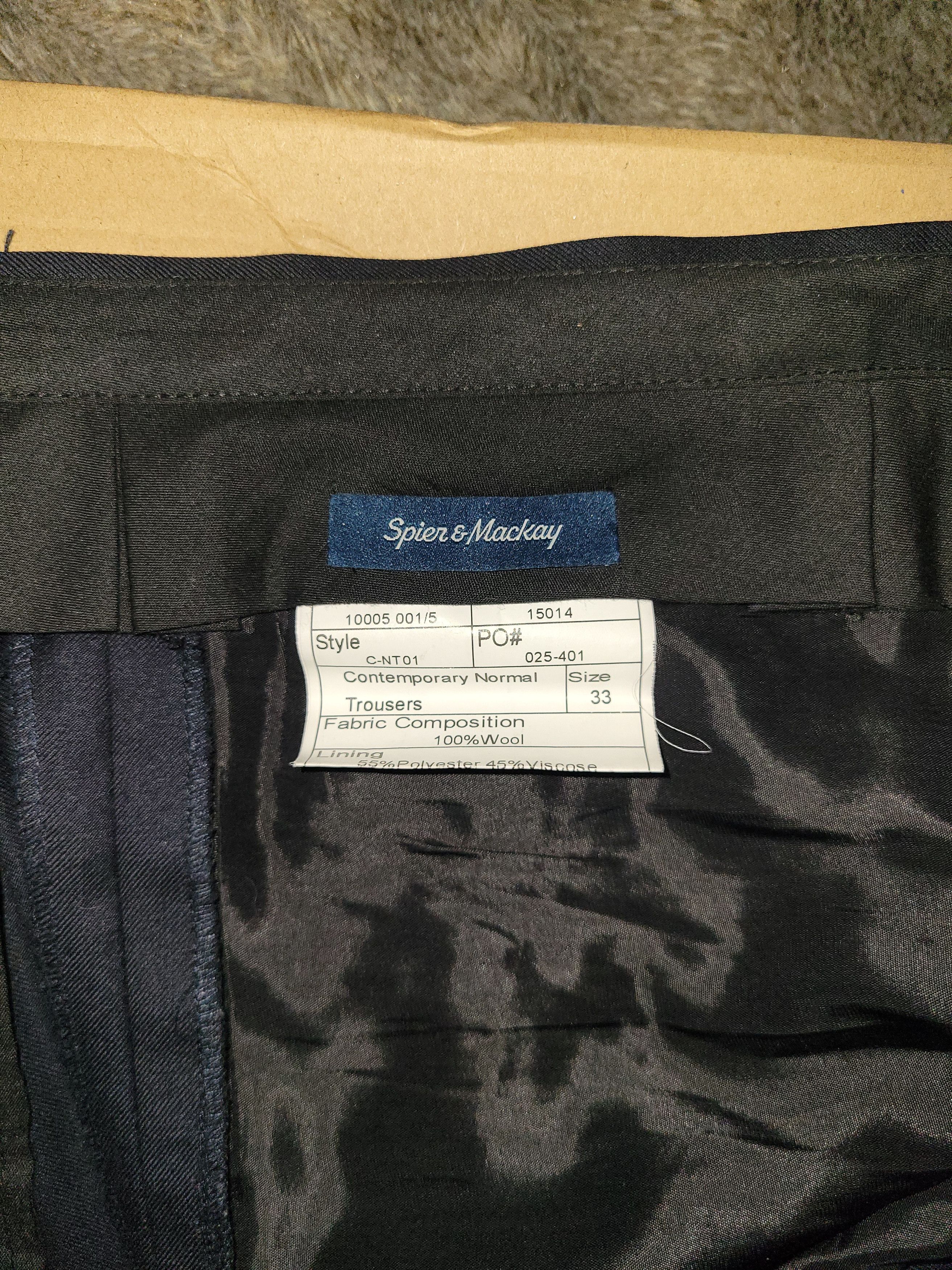 Spier & Mackay Dark Navy Ellis Trousers Size US 33 - 2 Thumbnail