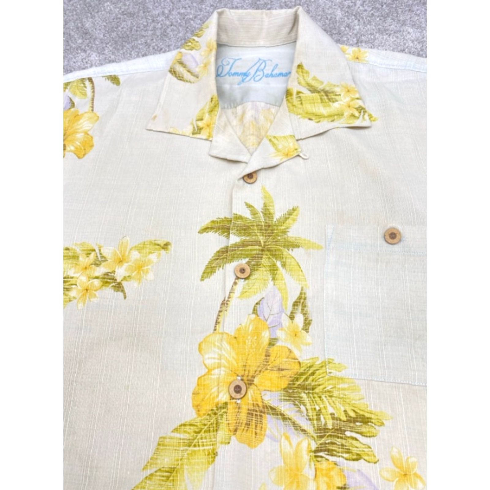 Tommy Bahama Tommy Bahama Silk Camp Shirt Men's L Short Sleeve Button-Down Hawaiian Floral Multicolor 100% Silk Button Up Shirt Mens L Size US L / EU 52-54 / 3 - 2 Thumbnail