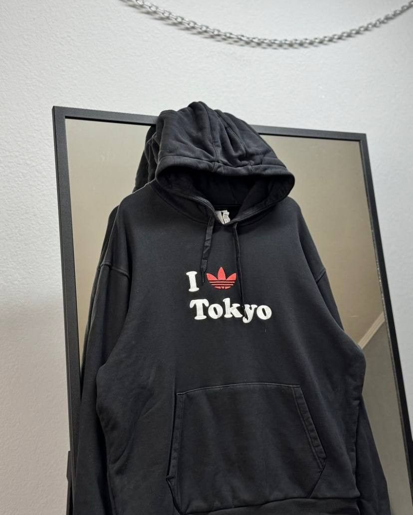 Adidas Adidas Tokyo Style Hoodie Black Size US XL / EU 56 / 4 - 2 Thumbnail