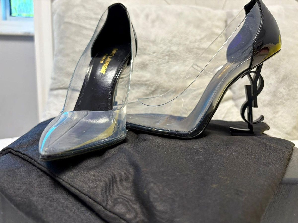 Yves Saint Laurent YSL Opyum 110 Pumps Pointy Toe Heels Size US 8.5 / IT 38.5 - 3 Thumbnail