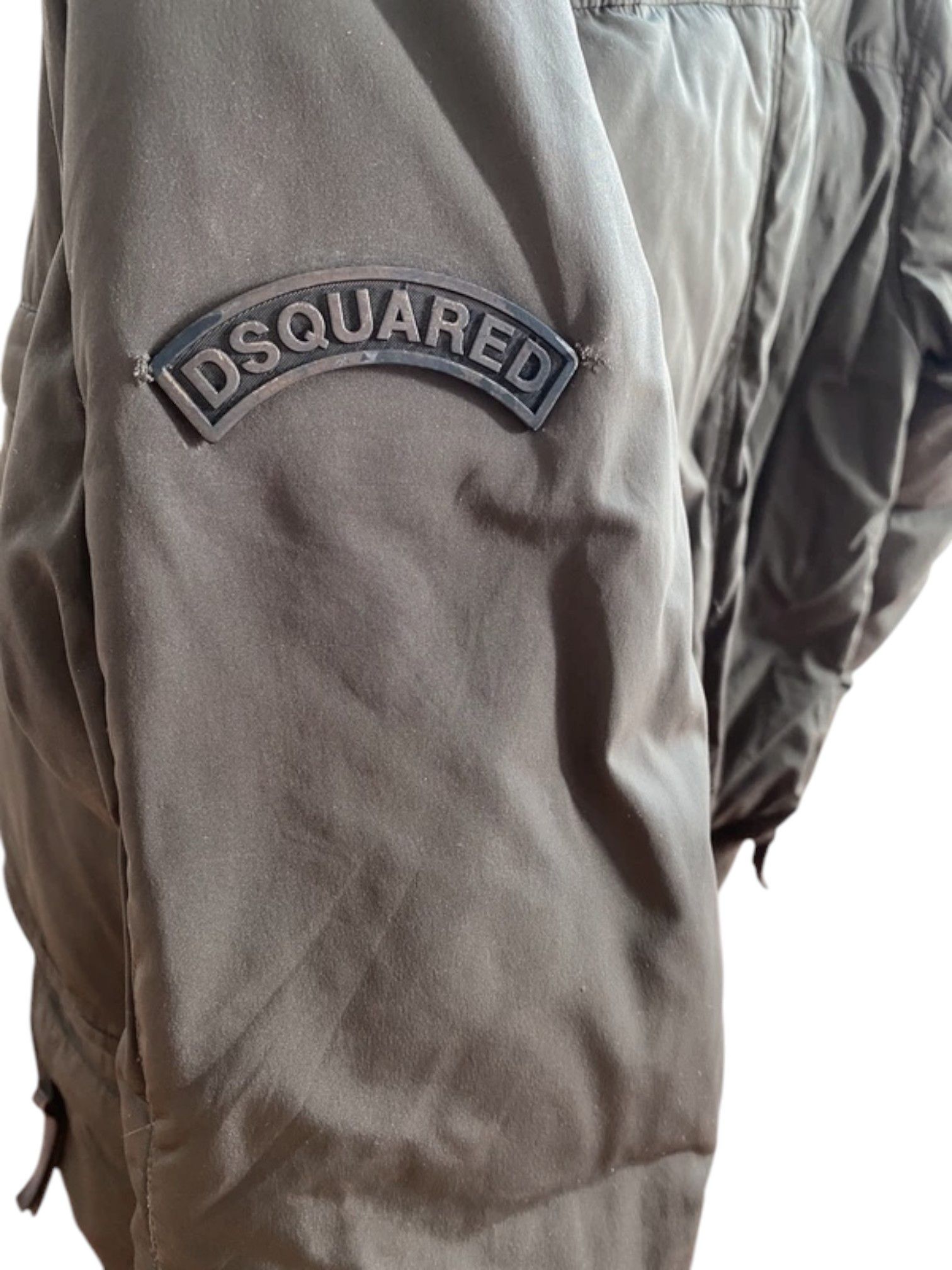 Dsquared2 Dsquared² Army Green Down-Filled Bomber Jacket Patch Logo Size US L / EU 52-54 / 3 - 4 Thumbnail