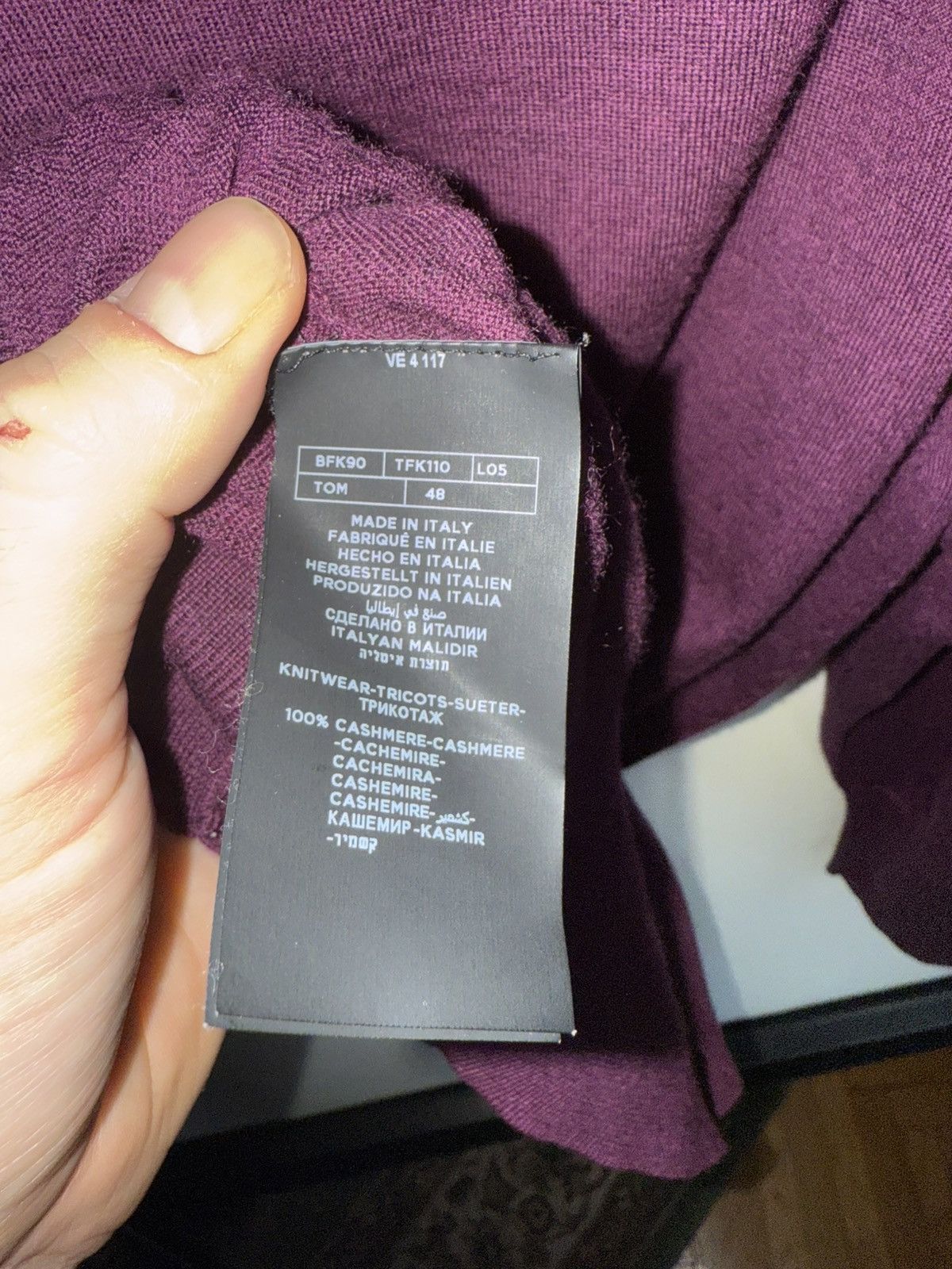 Tom Ford Tom Ford Cashmere Size US S / EU 44-46 / 1 - 6 Thumbnail