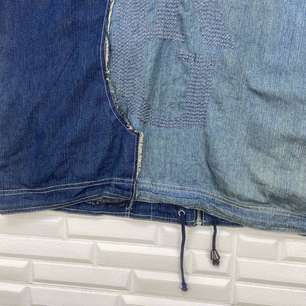 Japanese Brand Japanese Brand Quadro Scream Patchwork Denim Jacket Size US L / EU 52-54 / 3 - 12 Thumbnail