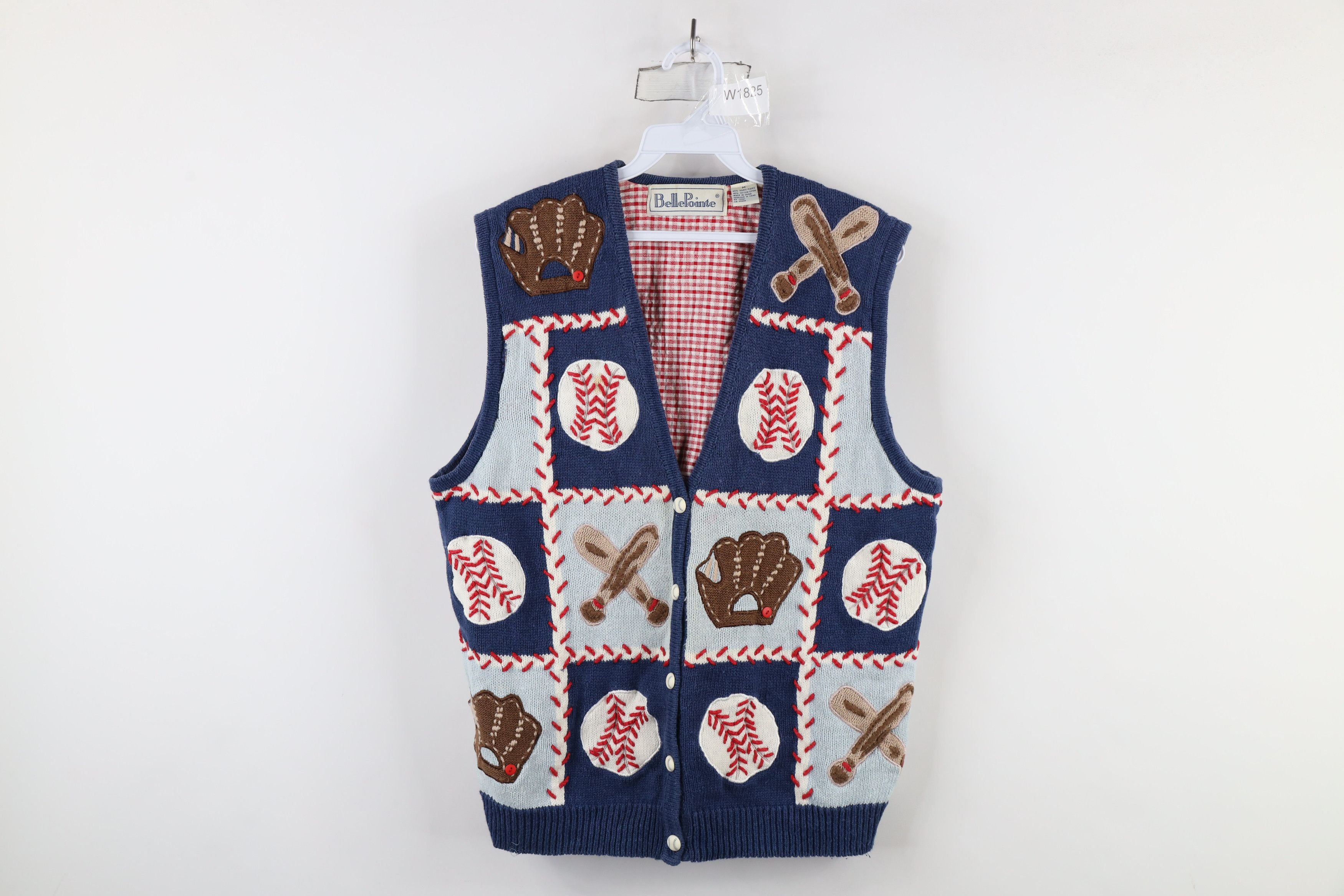 Vintage Vintage 90s Streetwear All Over Print Knit Sweater Vest Size M / US 6-8 / IT 42-44 - 1 Thumbnail
