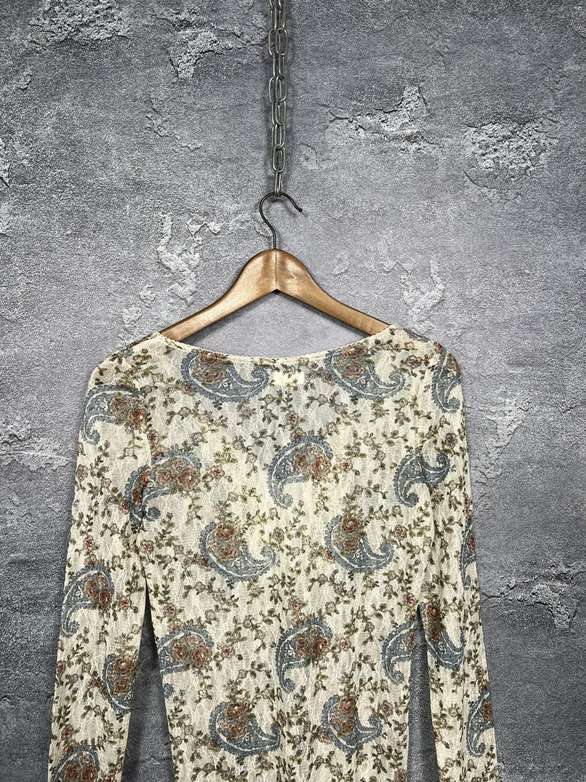 Denim & Supply Ralph Lauren Denim & Supply Paisley And Floral Lace Henley Top Size Small Size M / US 6-8 / IT 42-44 - 12 Thumbnail