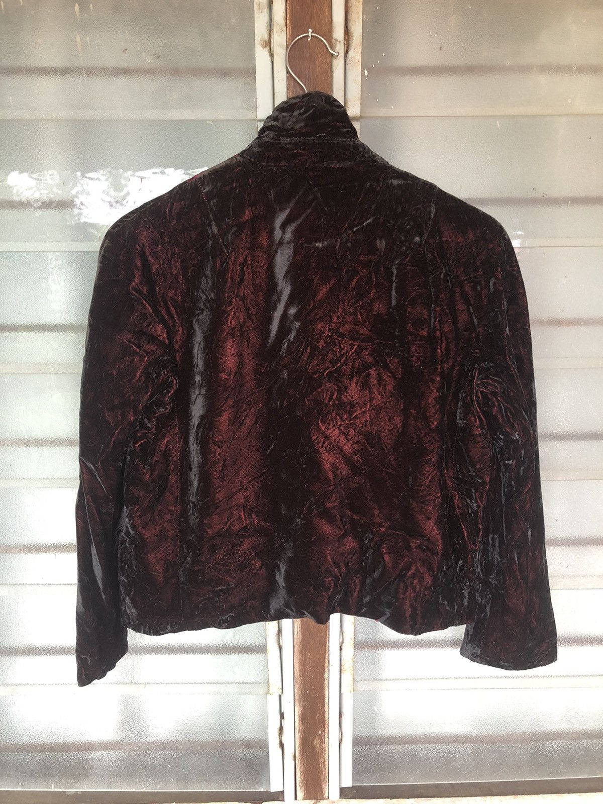 Comme des Garcons Vintage 90’s Comme Des Garçons Velvet Viscose Rayon Jacket Size M / US 6-8 / IT 42-44 - 10 Thumbnail