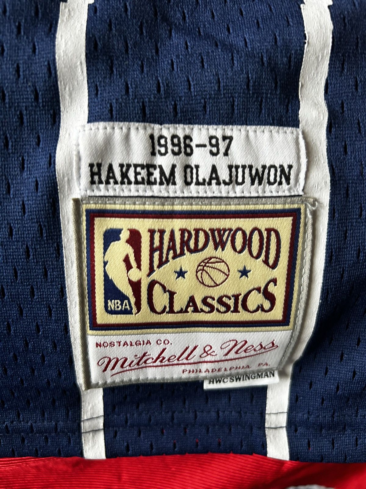Mitchell & Ness × NBA Hakeem Olajuwon Retro Rockets Jersey Size US XL / EU 56 / 4 - 3 Thumbnail