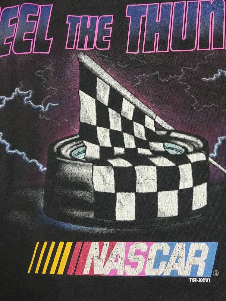 NASCAR Vintage Nascar FEEL THE THUNDER Size US L / EU 52-54 / 3 - 5 Thumbnail