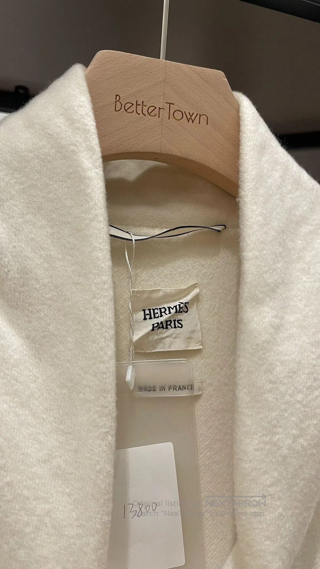 Hermes Hermes Off-White Cashmere Short Coat. Size US S / EU 44-46 / 1 - 3 Thumbnail