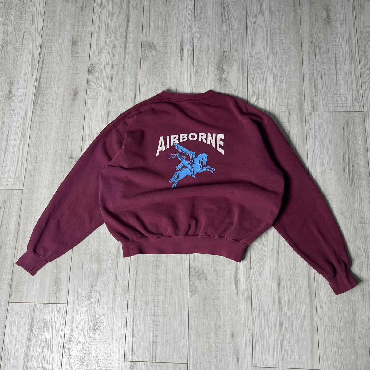 Other Airborne Vintage Military Sweatshirt Size US L / EU 52-54 / 3 - 2 Thumbnail