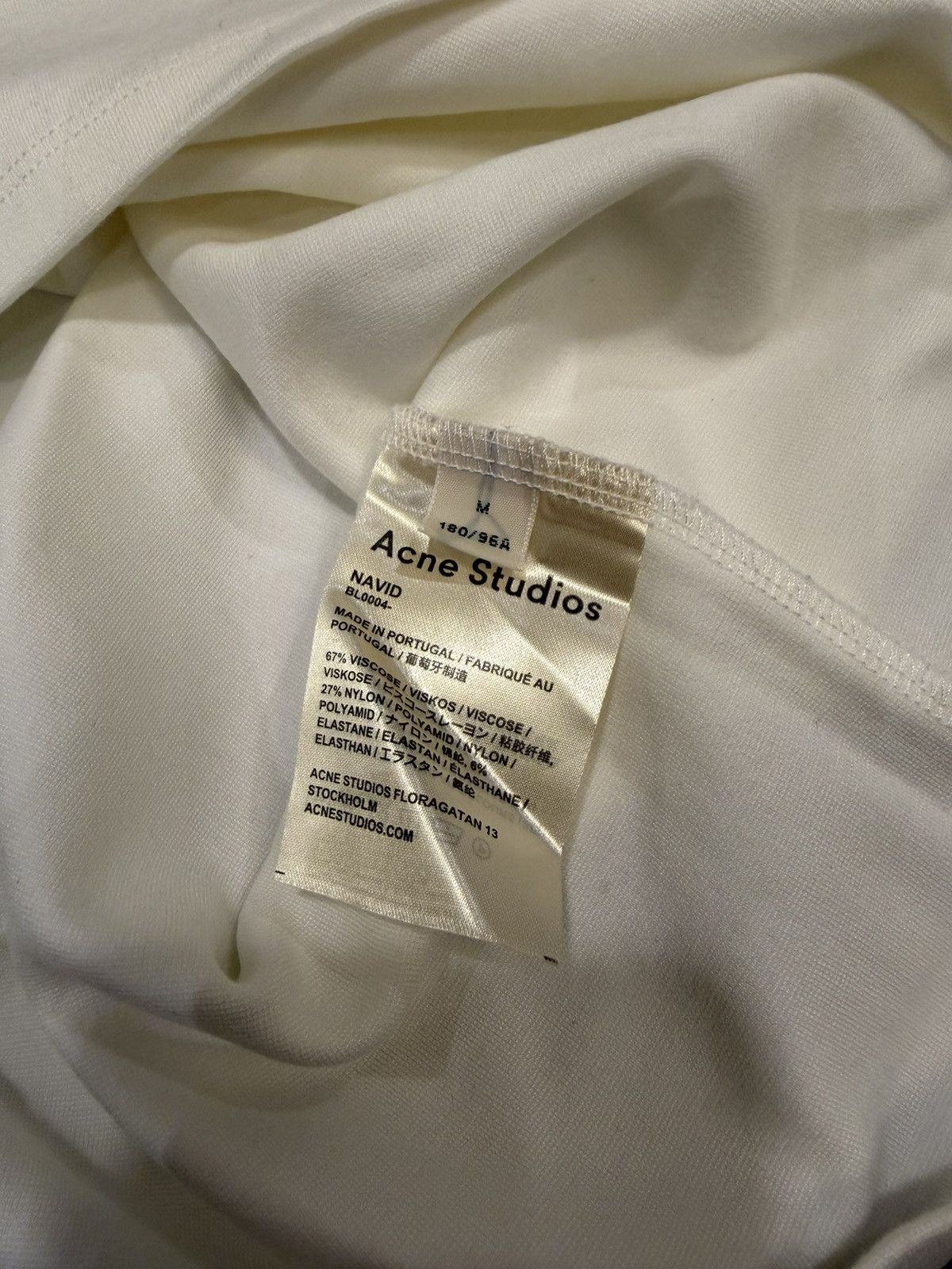Acne Studios Acne Studios Neckline Logo Tee Size US M / EU 48-50 / 2 - 3 Thumbnail