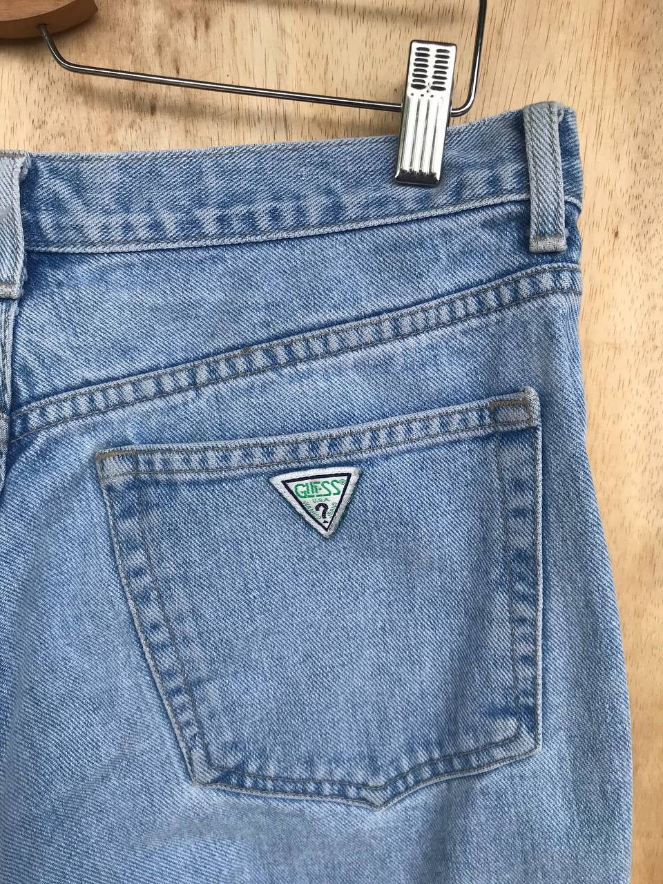 Georges Marciano VINTAGE 90s GUESS Georges Marciano FADED LIGHTWASH DENIM Size US 33 - 5 Thumbnail