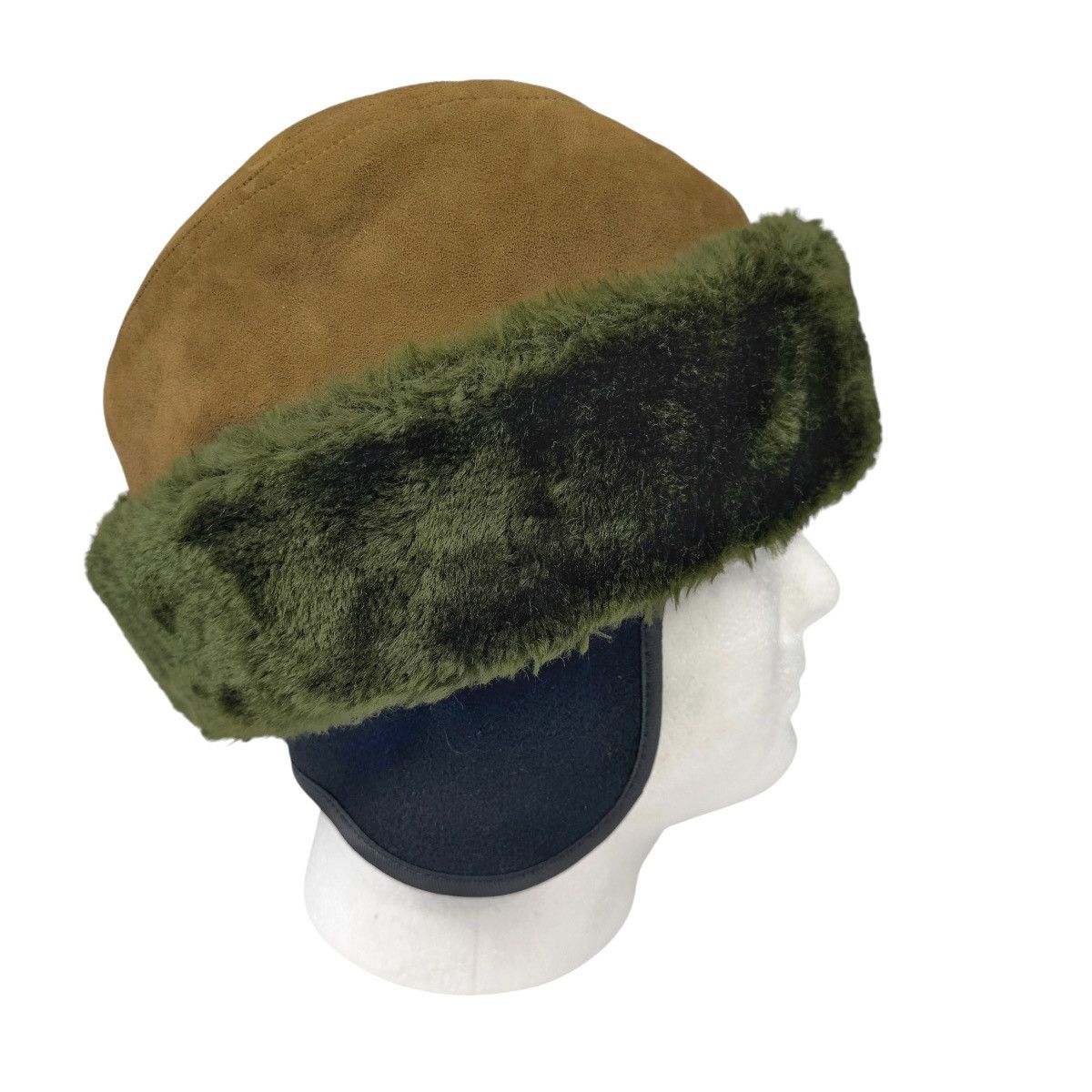 Vintage Vintage U.S. Military Cold Weather Cap Hat Faux Fur Trim Size ONE SIZE - 6 Thumbnail