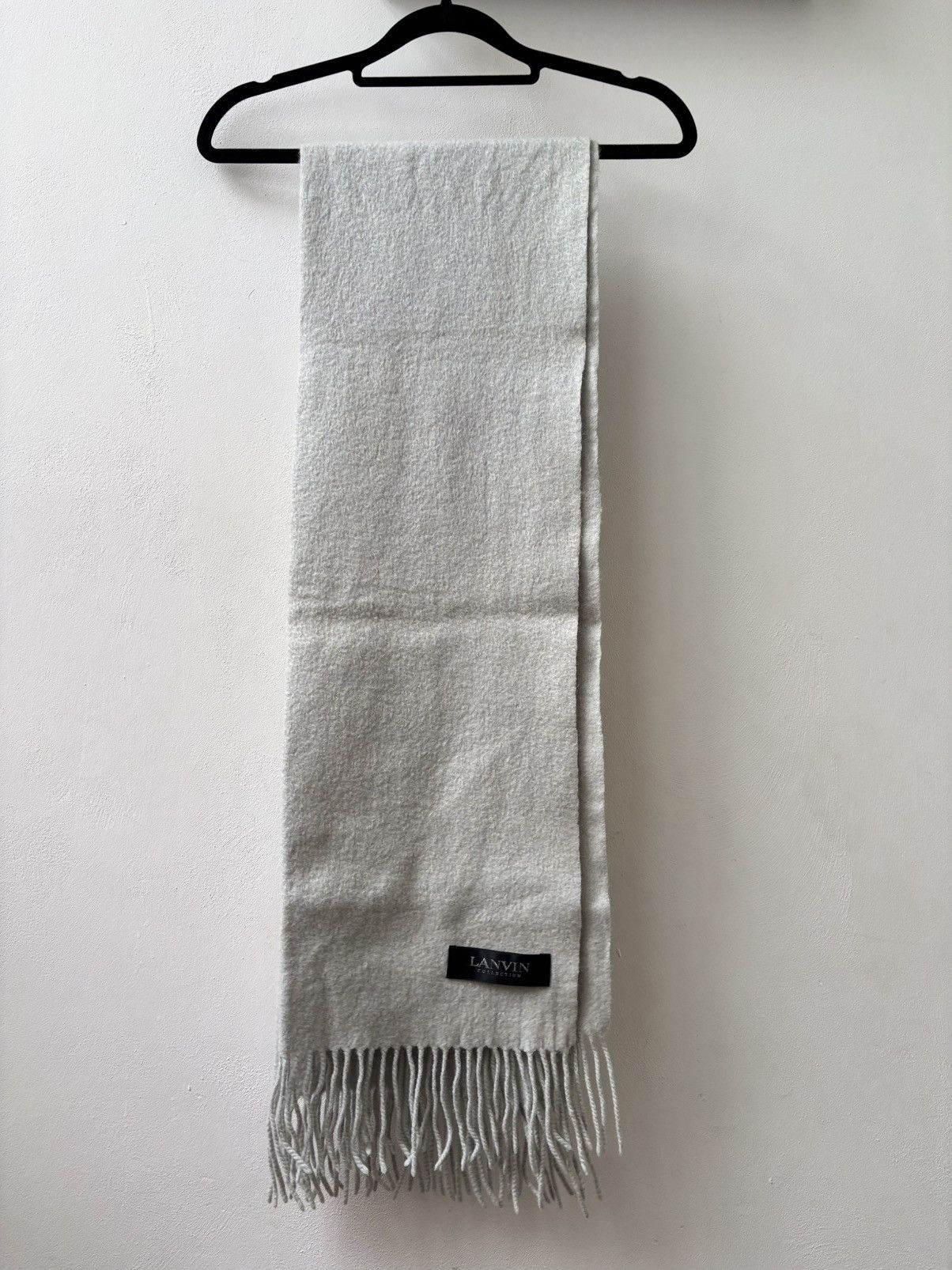 Lanvin Lanvin Baby Blue Wool Scar Size ONE SIZE - 2 Thumbnail