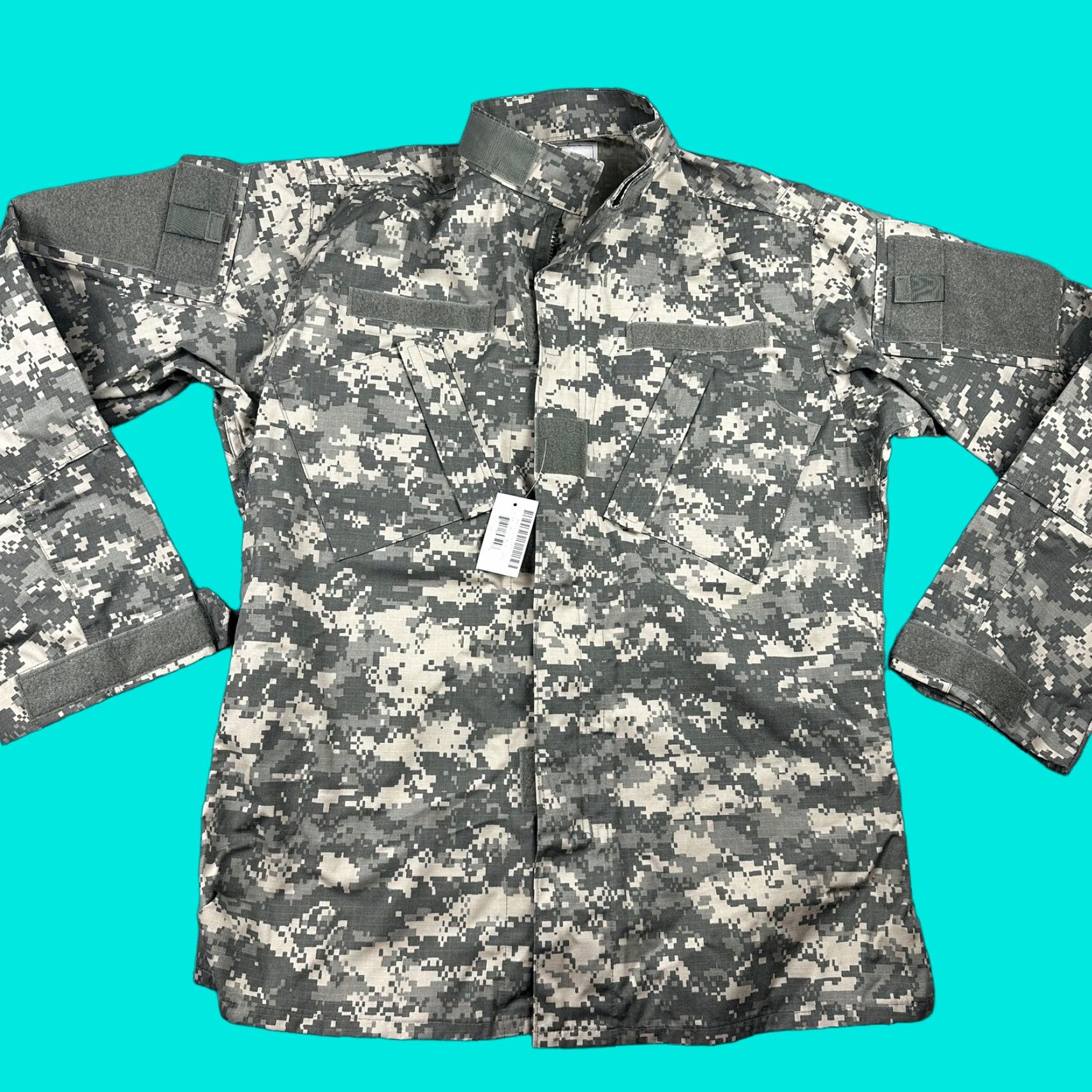 VINTAGE US Army Combat Uniform Coat Mens MT Big & Tall UCP Digital Camo ACU Jacket NWT