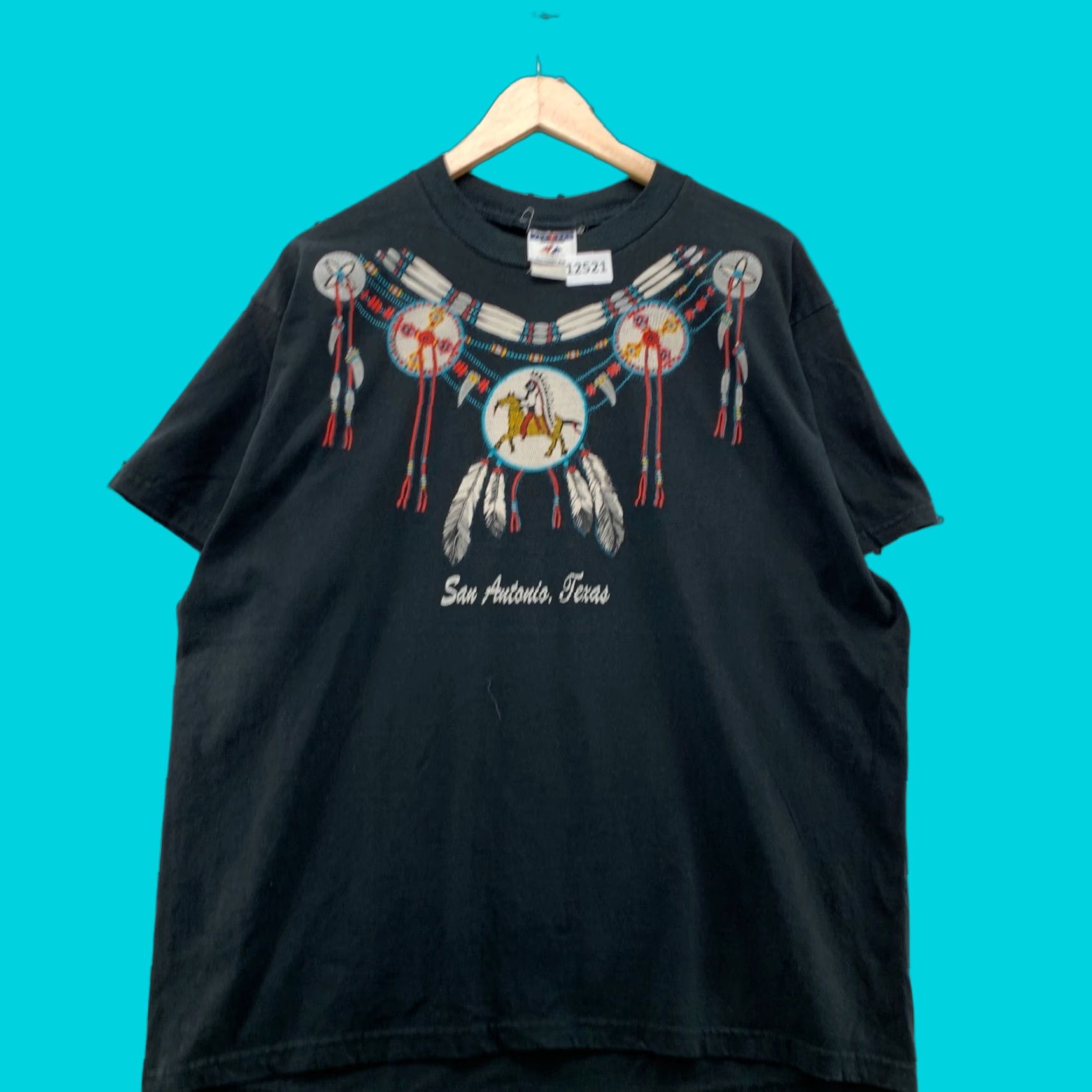 Jerzees VINTAGE JERZEES Men’s Graphic T-Shirt XL Black 90s Band Music Retro Hip Hop San Antonio Size US XL / EU 56 / 4 - 1 Thumbnail