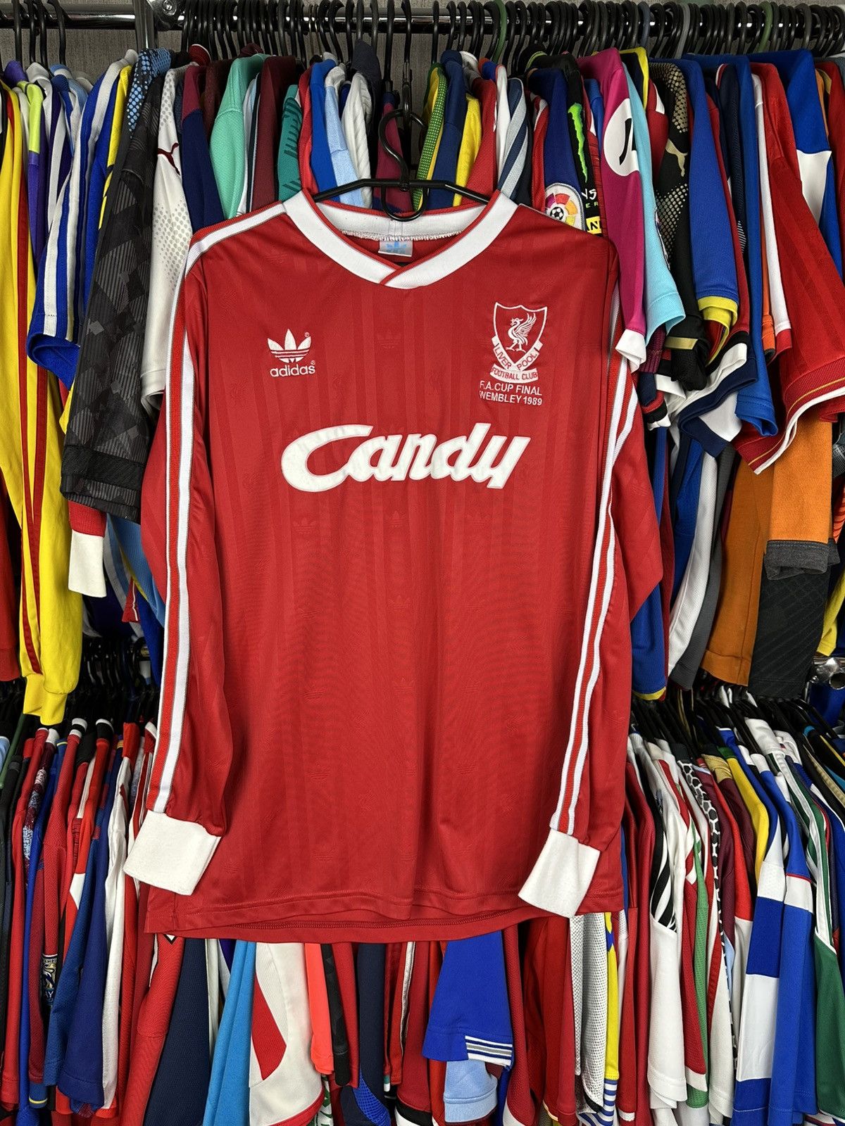 Other Liverpool 1988/89 Vintage Retro Home Football Jersey L/S Size US XL / EU 56 / 4 - 1 Thumbnail
