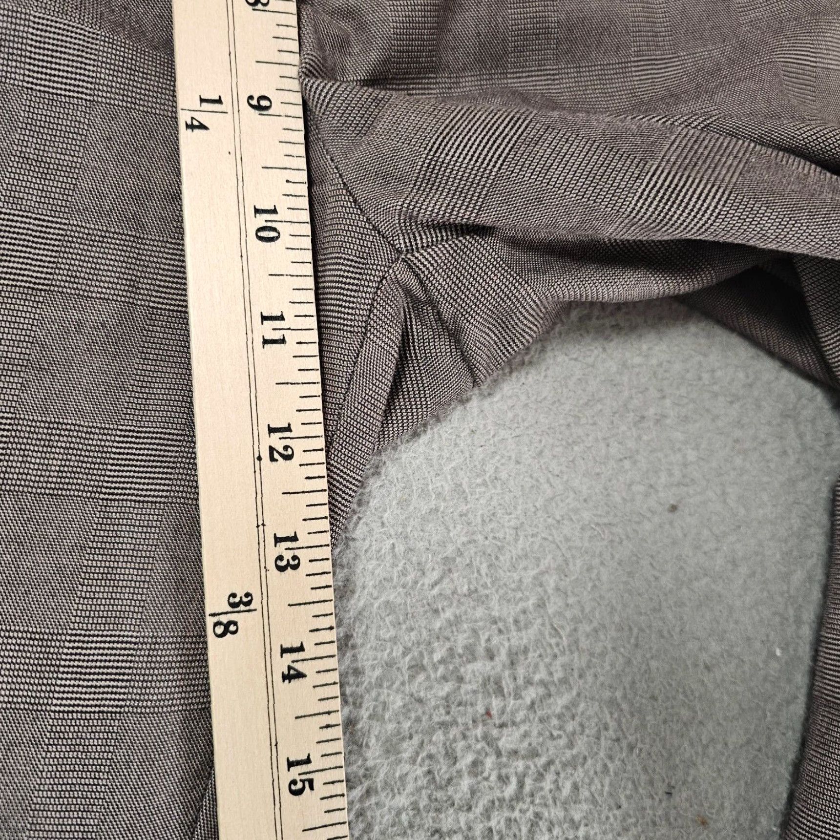 Peter Millar Peter Millar Dress Pants Mens 33 Taupe Glen Check Flat Front Straight Cotton Size US 33 - 4 Thumbnail