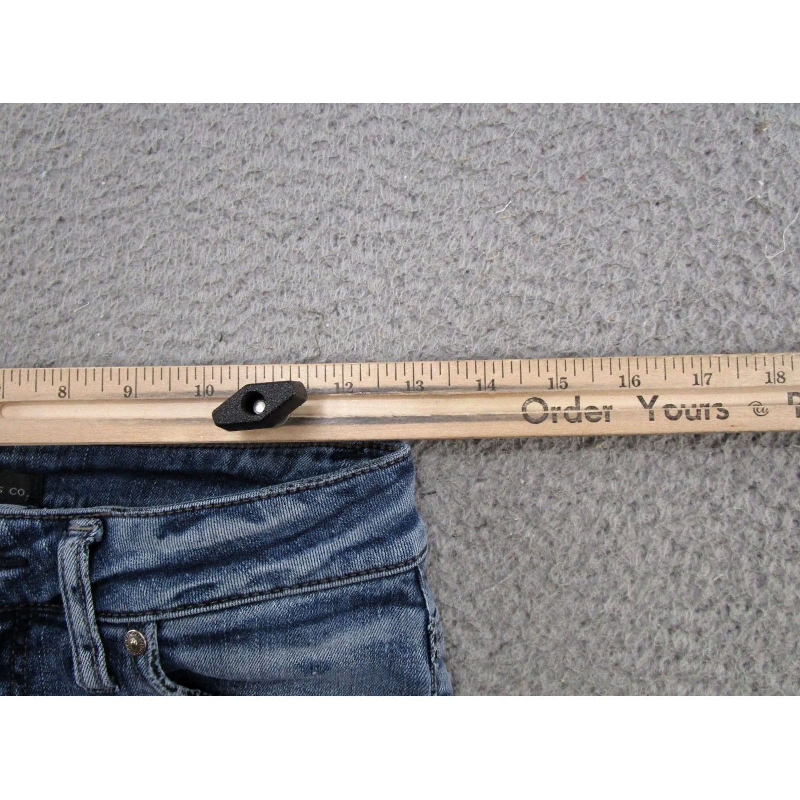 Silver Jeans Co. Silver Jeans Co Blue Stretch Elyse Straight Leg Jeans Womens Size 24x29 Size 42" / US 20 - 7 Thumbnail