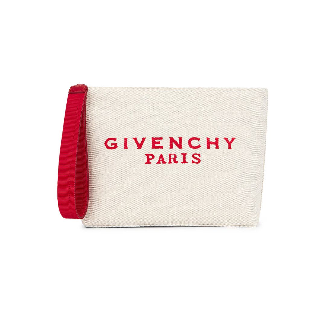 Givenchy Iconic Givenchy Pouch in Nude with added sling | Grailed