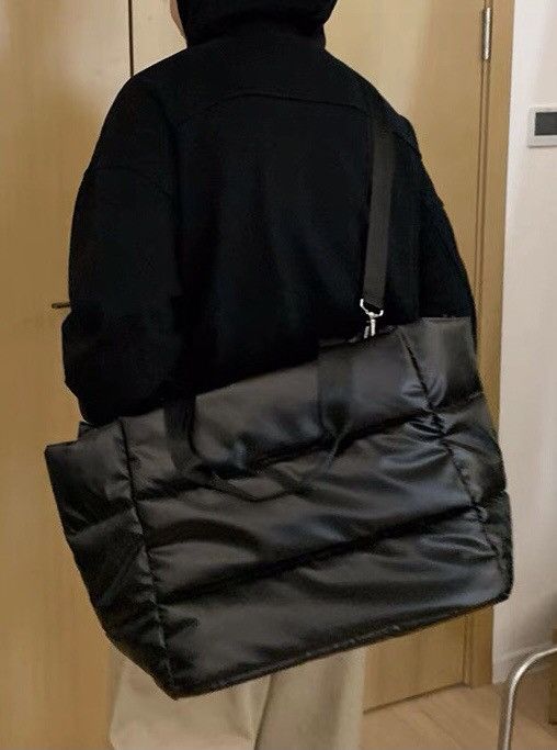 Japanese Brand × Vintage Fashion y2k zip quilted messenger bag tote bag Size ONE SIZE - 6 Thumbnail