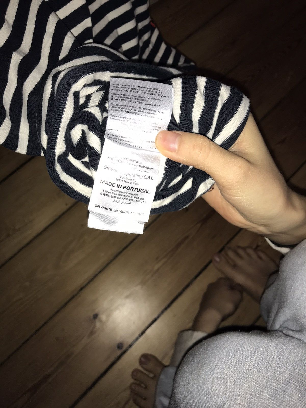 Off-White Off white striped long sleeve shirt Size US S / EU 44-46 / 1 - 6 Thumbnail