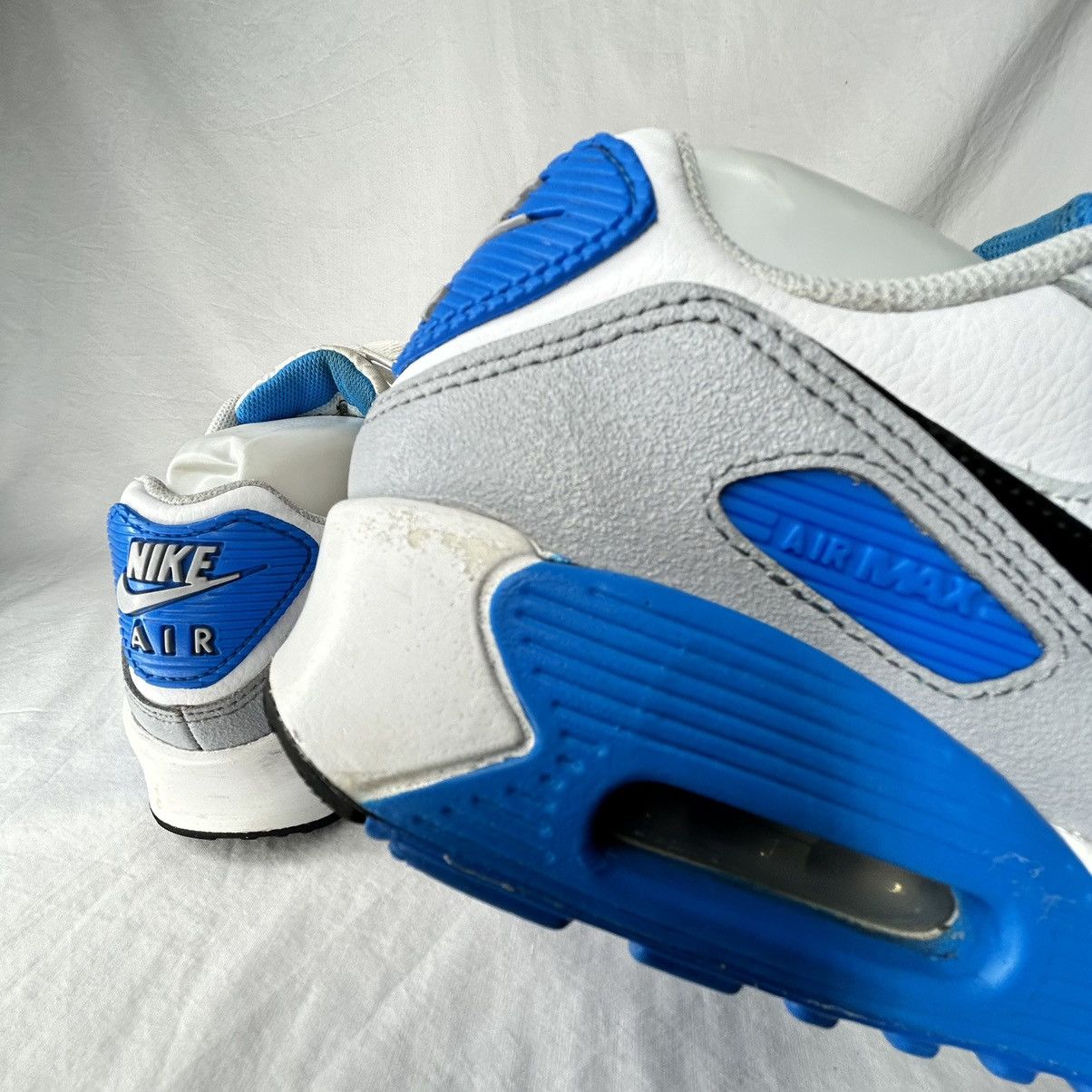 Nike Nike Air Max 90 “Pure Platinum Photo Blue” Size 6Y Size US 6 / EU 39 - 7 Thumbnail