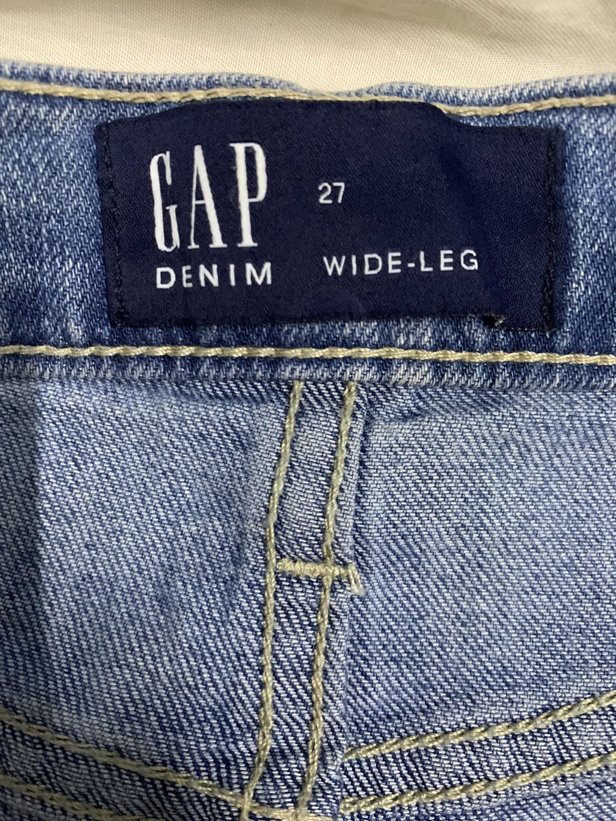 Balenciaga × Gap × Yeezy Vintage Gap Baggy Wide Leg Ankle Fatigue Denim Pants Size US 29 - 13 Thumbnail