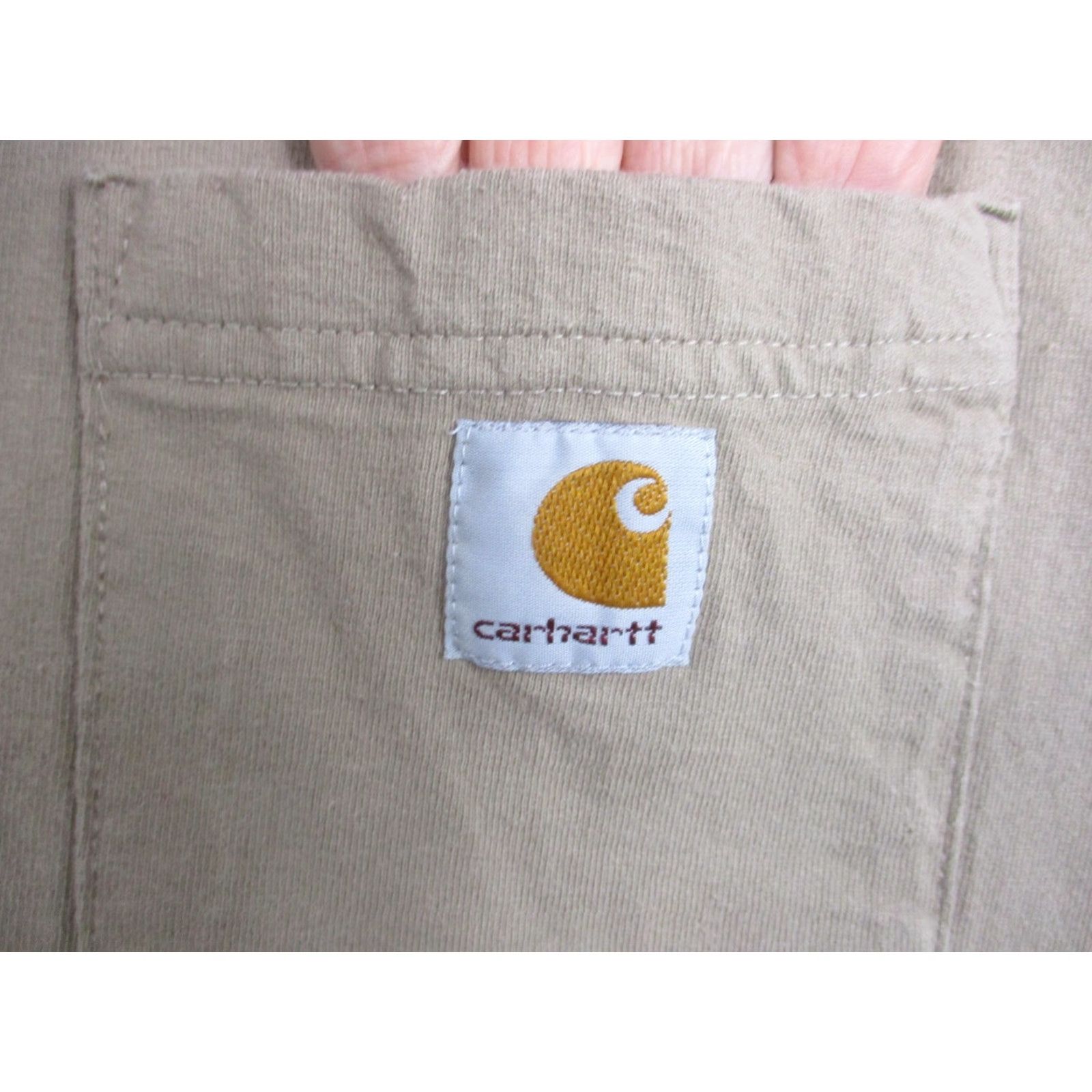 Carhartt VINTAGE Carhartt Shirt Mens 2XL Tan K87 Original Fit Pocket Workwear 100% Cotton Tee Size US XXL / EU 58 / 5 - 2 Thumbnail