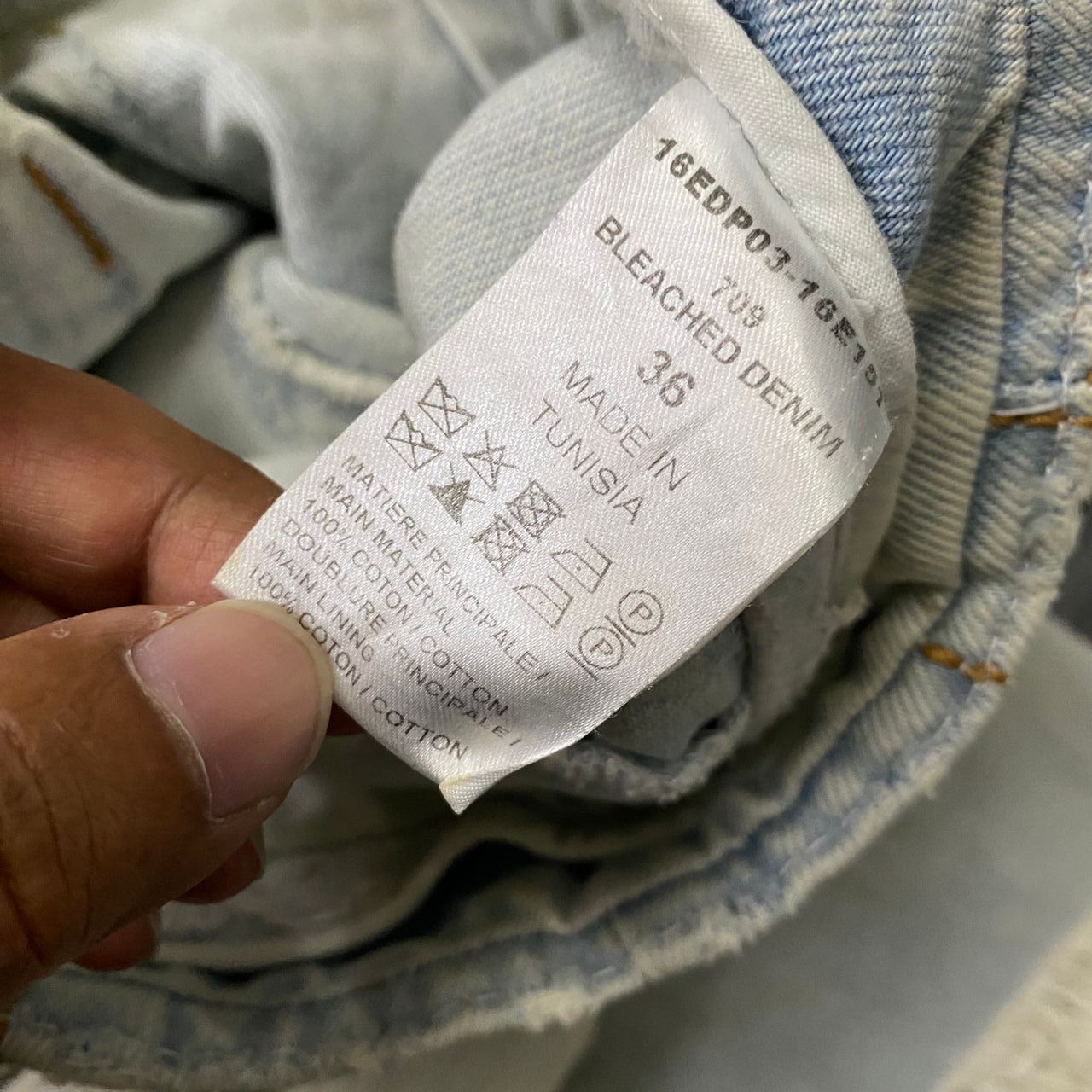 Chloe Vintage Chloe Bleached Denim Streetwear Jeans Size 30" / US 8 / IT 44 - 12 Thumbnail