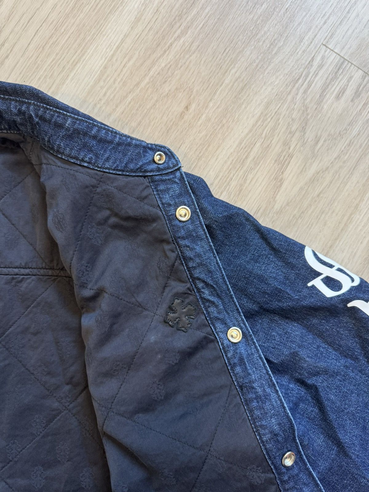 Chrome Hearts Chrome Hearts Work’n Denim Lucky Patch Padded Shirt Size US L / EU 52-54 / 3 - 13 Thumbnail