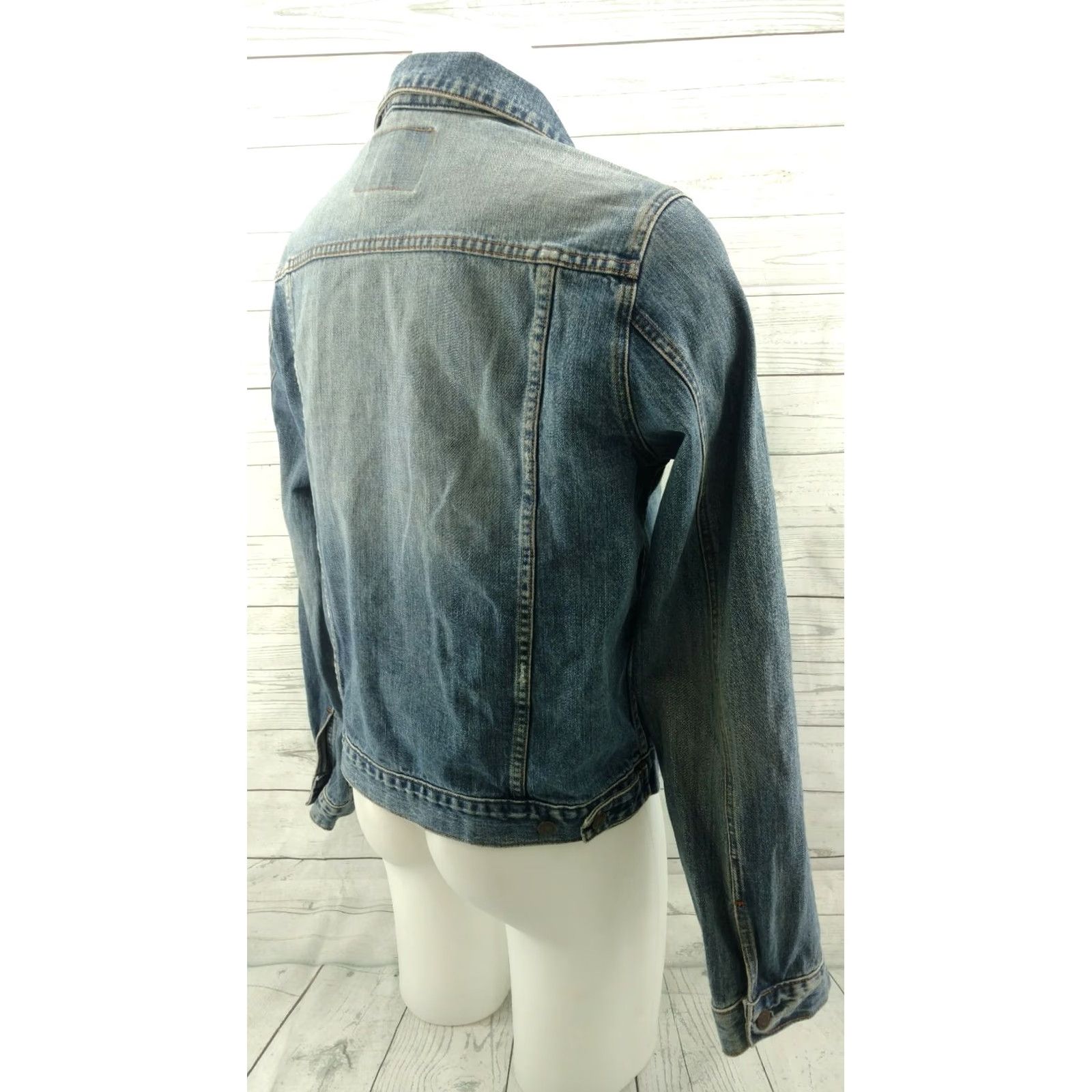 Abercrombie & Fitch Abercrombie & Fitch Denim Jean Jacket Women Medium Blue Regular Size M Size 32" / US 10 / IT 46 - 7 Thumbnail
