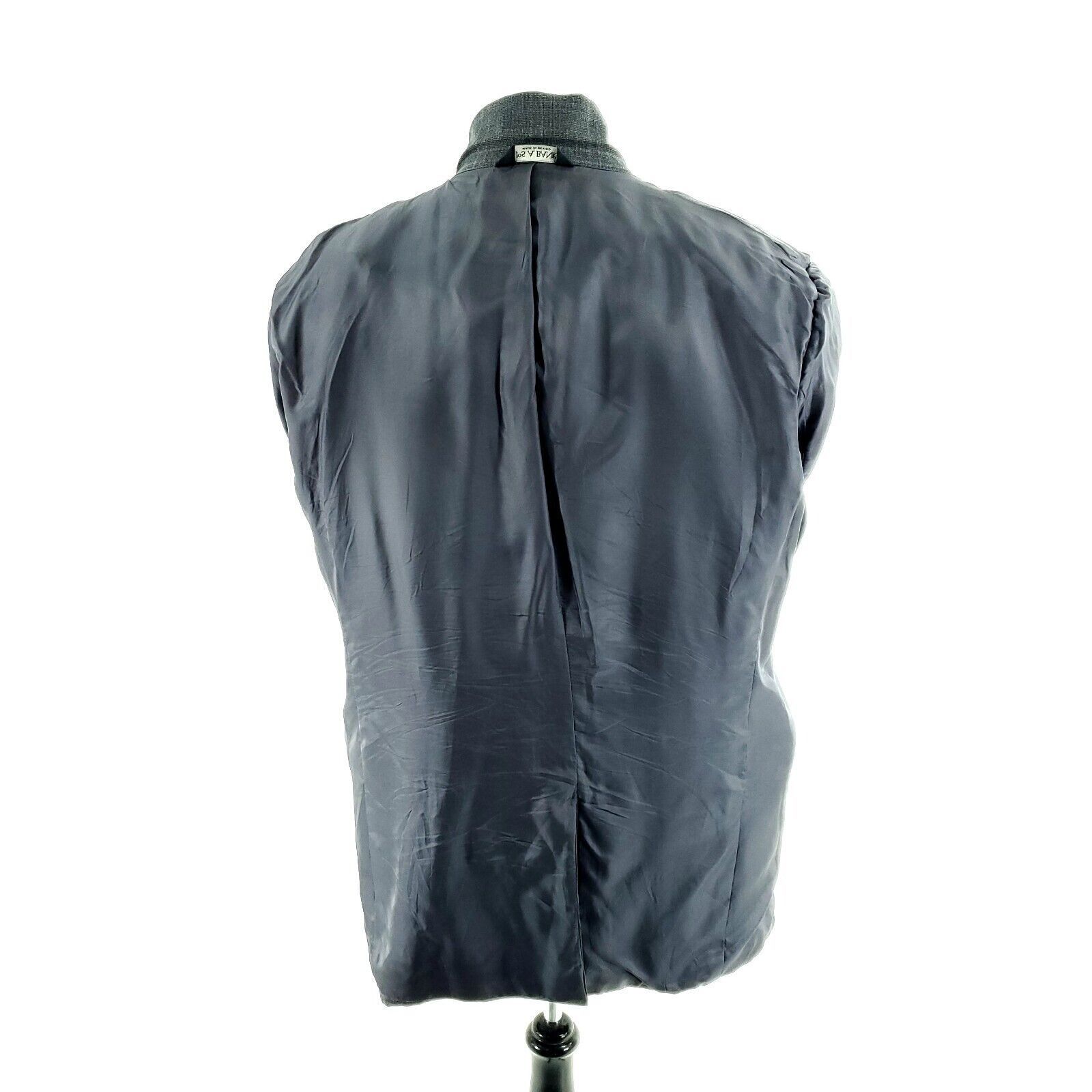 Jos. A. Bank Jos A Bank Signature Wool 2 Button Sport Coat 44L Gray Windo Size 44L - 10 Thumbnail