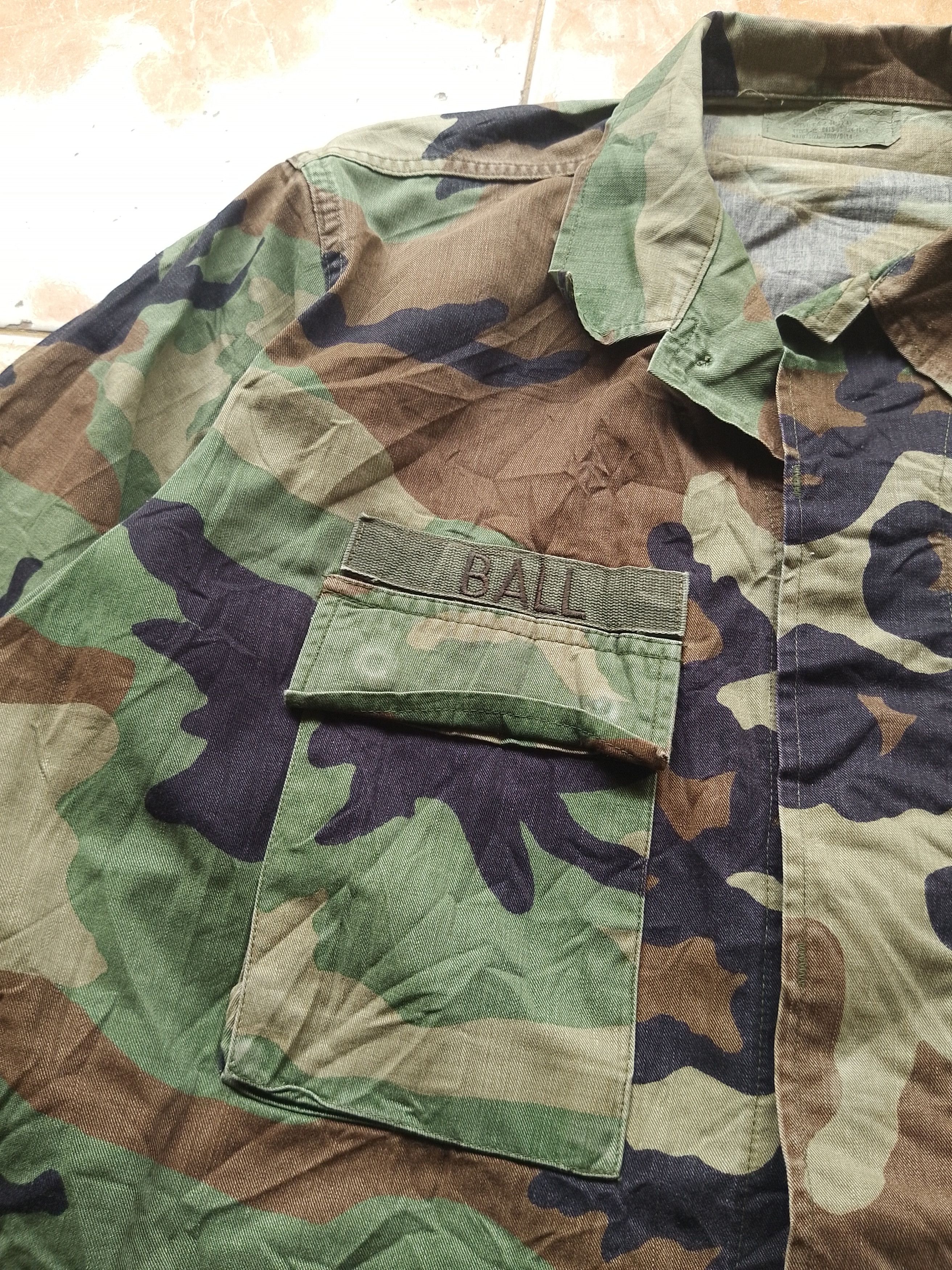 Vintage Vintage US ARMY Coat Woodland Camo Size US L / EU 52-54 / 3 - 3 Thumbnail