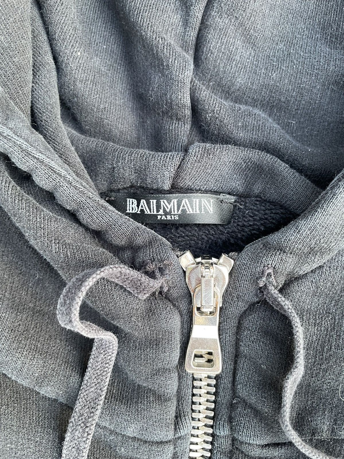 Balmain Balmain Zip-Up Hoodie Size US L / EU 52-54 / 3 - 2 Thumbnail