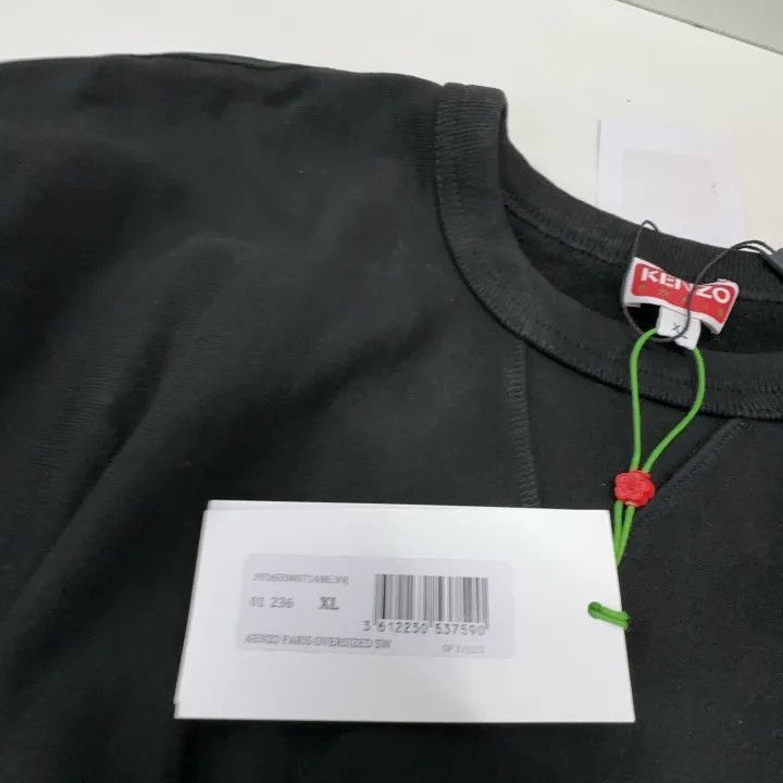 Kenzo KENZO SS23 Black Logo Print Long Sleeve Sweatshirt -2507 Size US XL / EU 56 / 4 - 5 Thumbnail