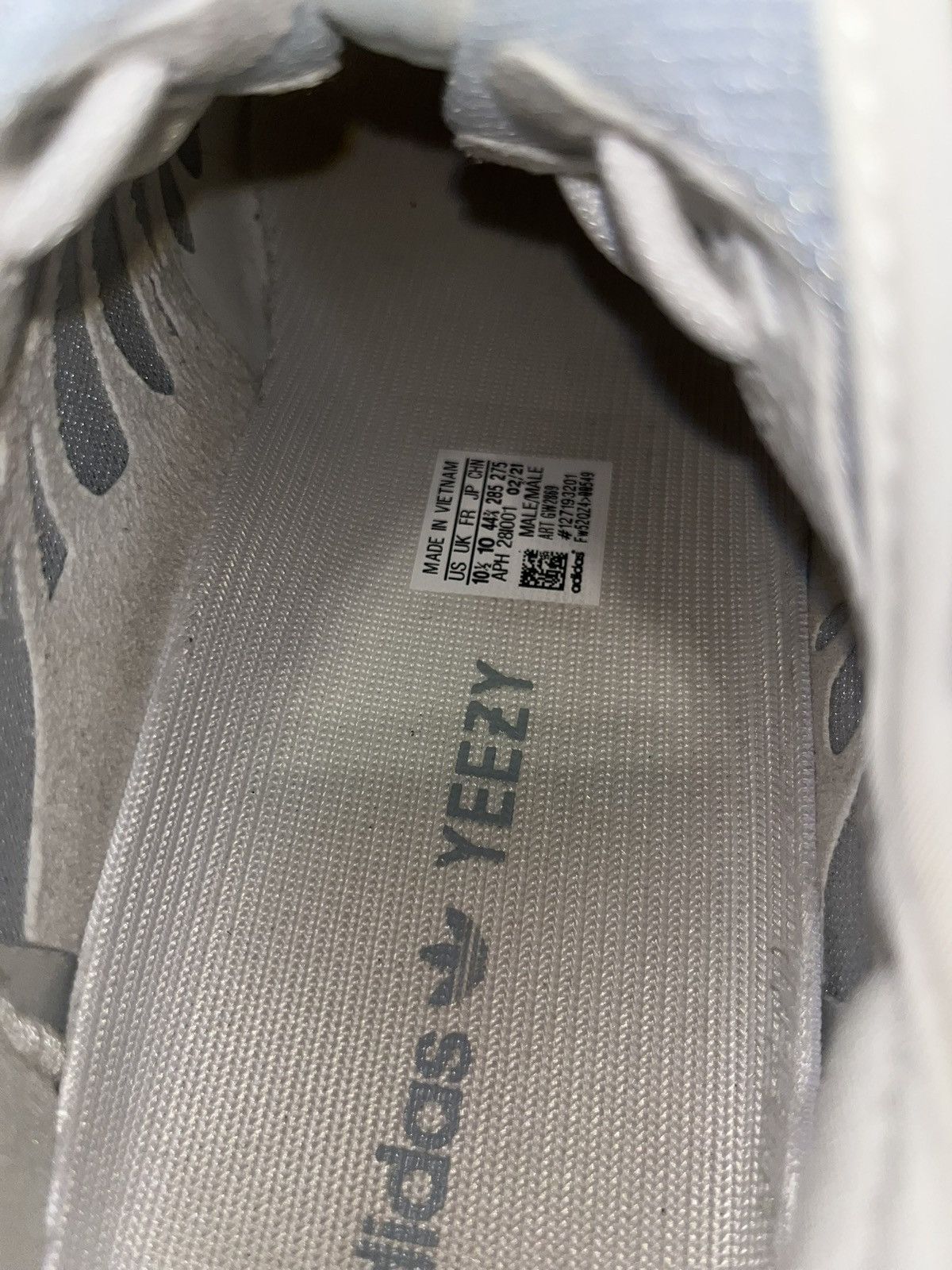 Adidas Yeezy 350 V2 Mono Ice Men Size 10.5 US GW2869 Size US 10.5 / EU 43-44 - 5 Thumbnail