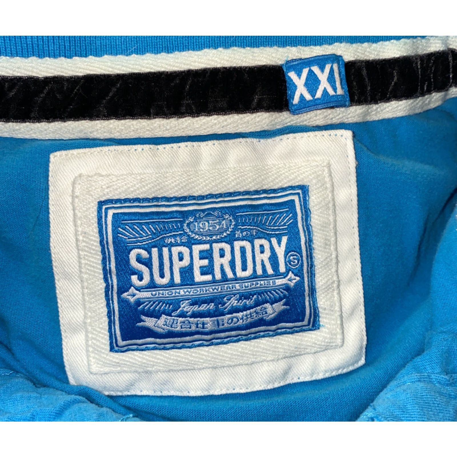Superdry Superdry Polo Shirt Golf 2XL Blue Short Sleeve Mens 22 in Chest Armpit Size US XXL / EU 58 / 5 - 6 Thumbnail