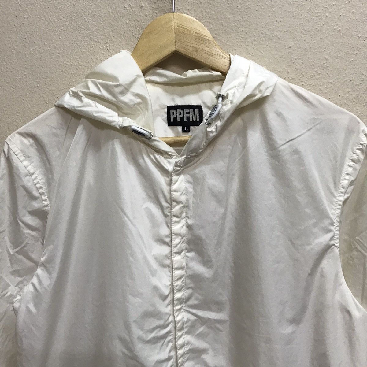Japanese Brand × PPFM × Vintage Vintage PPFM Snap Button Windbreaker Jacket Hoodie Size US S / EU 44-46 / 1 - 14 Thumbnail