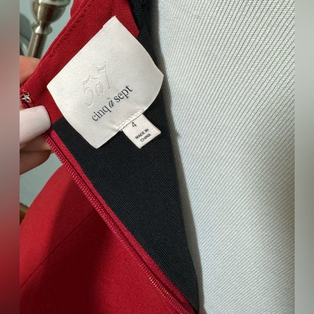 Cinq a Sept Cinq a Sept Rust Nova Midi Dress Back Slit Celebrity Favori Size S / US 4 / IT 40 - 4 Thumbnail
